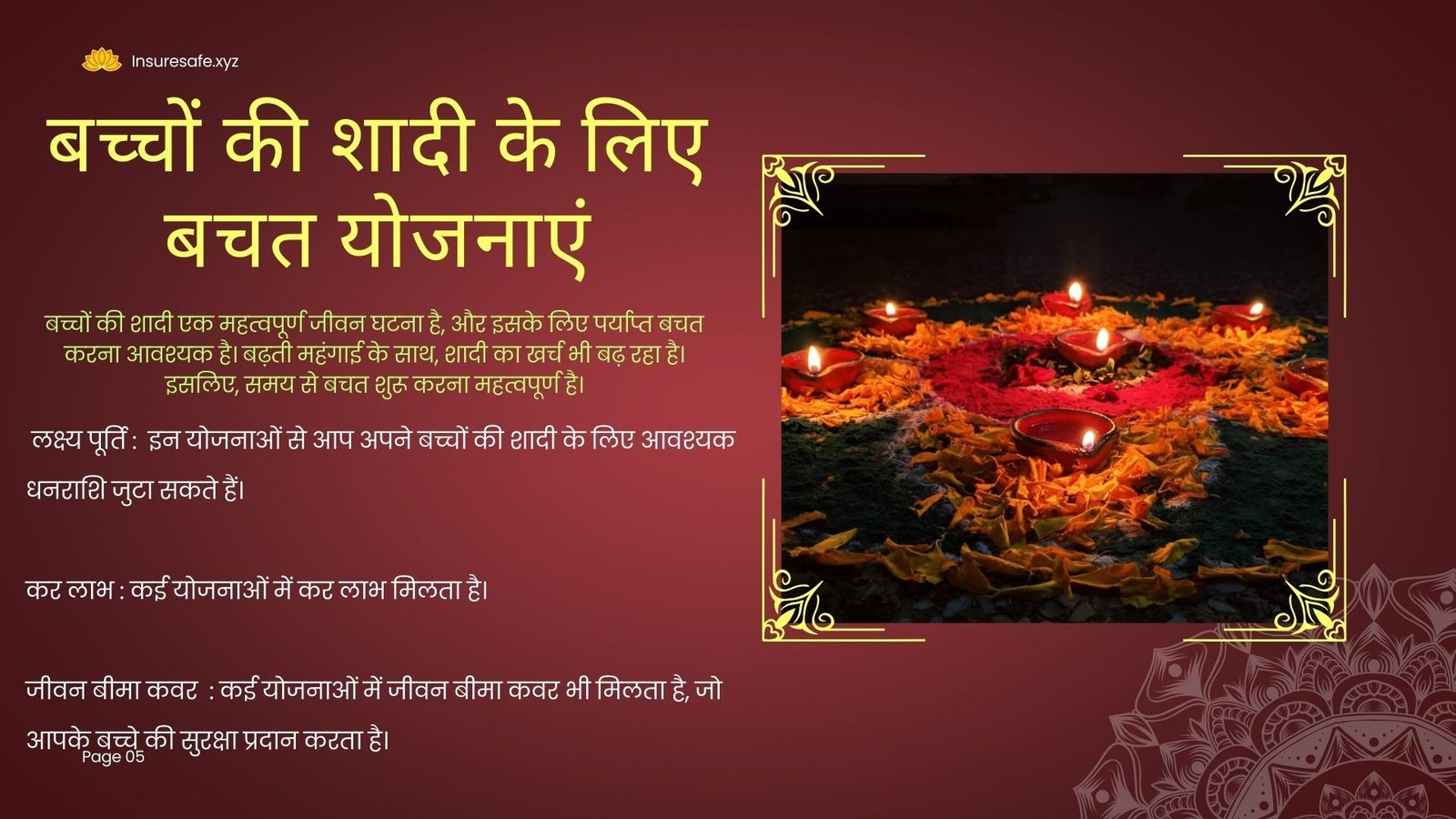 Red and Yellow Animated Diwali Presentation - 5